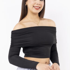 Top off shoulder Black