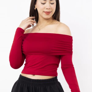 Top off shoulder Cherry