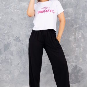 Pantalon Negro Lino